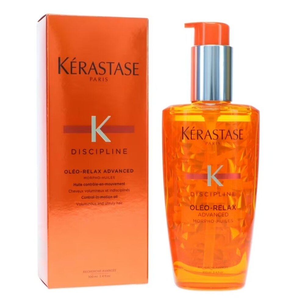 Kerastase Discipline Oleo-Relax Advanced Hair Oil Anti-Frizz Treatment 3.4 Fl Oz